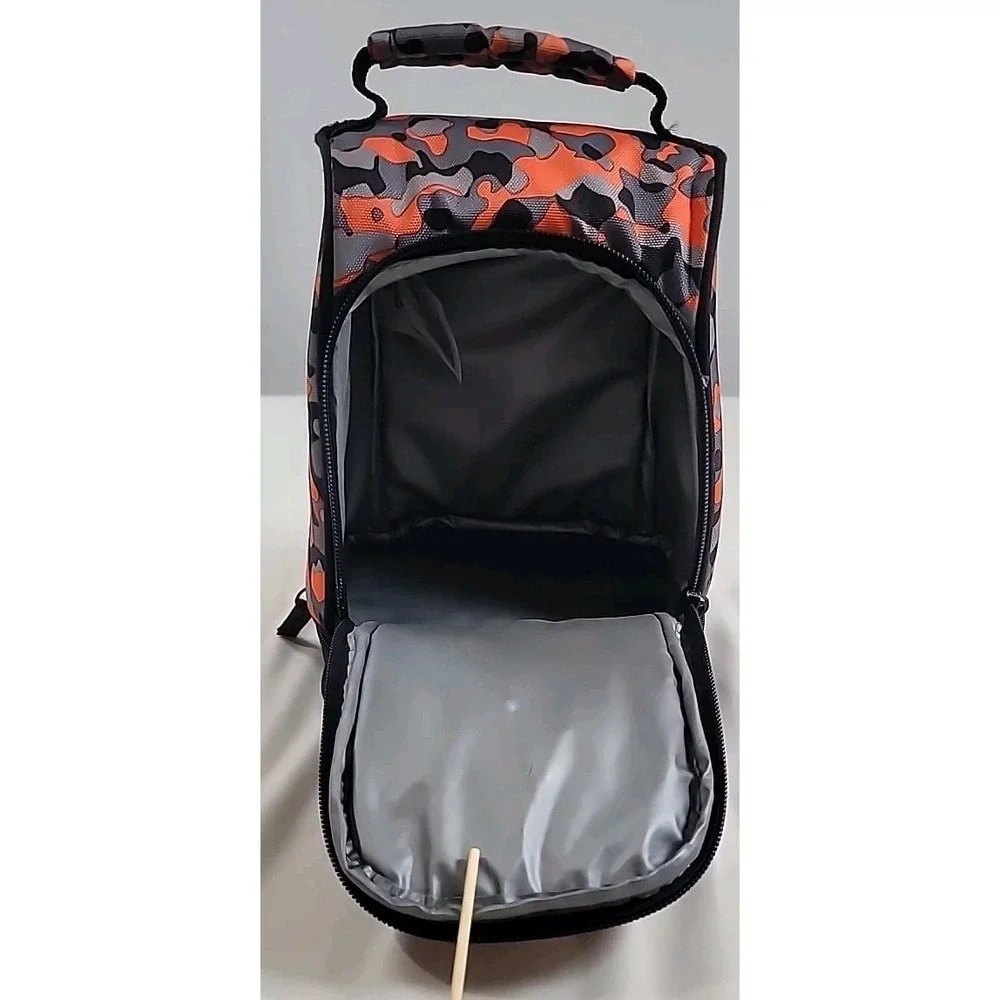 NIKE Dome Lunch Box Total Orange Camo, Size S (2546 - NG8 315) tote Bag Zipper